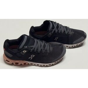On Cloudflow Womens Running Shoes Black Asphalt Rose 35.99234 Size 5.5
